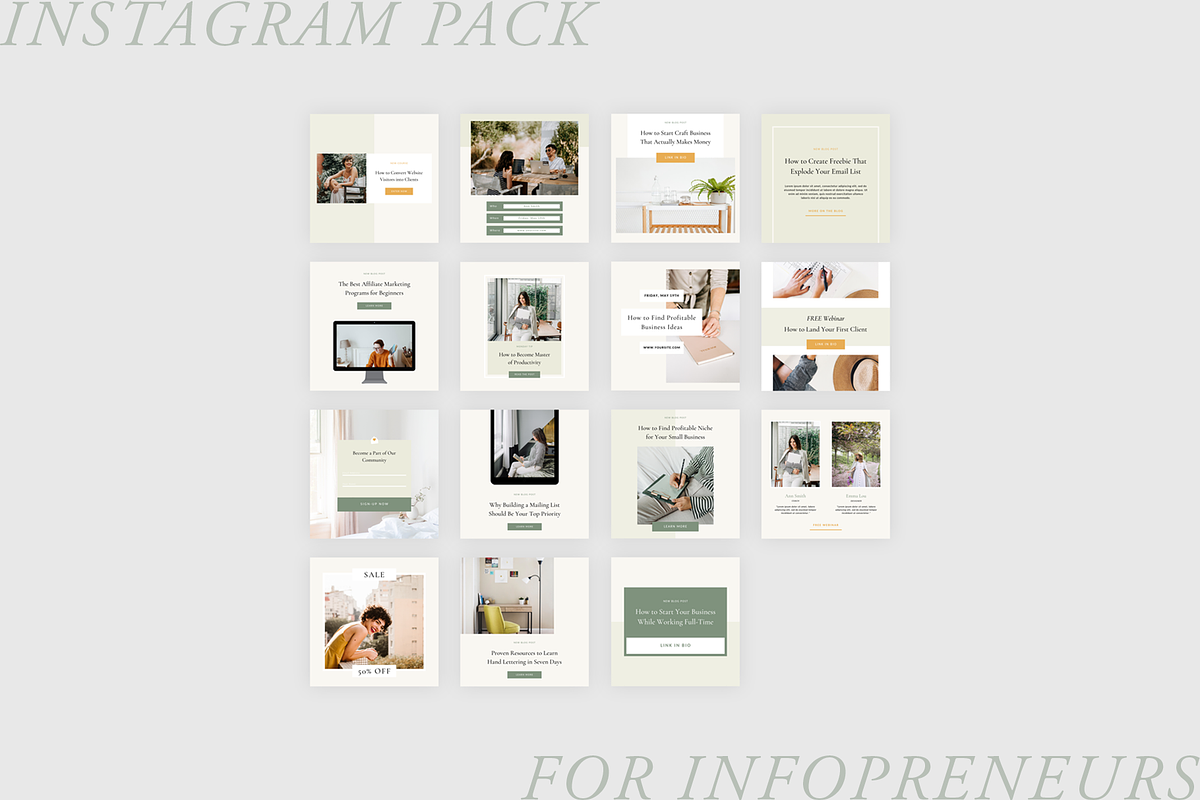 Instagram Pack for Infopreneurs, a Social Media Template by Ralony (Photo 8 of 8)