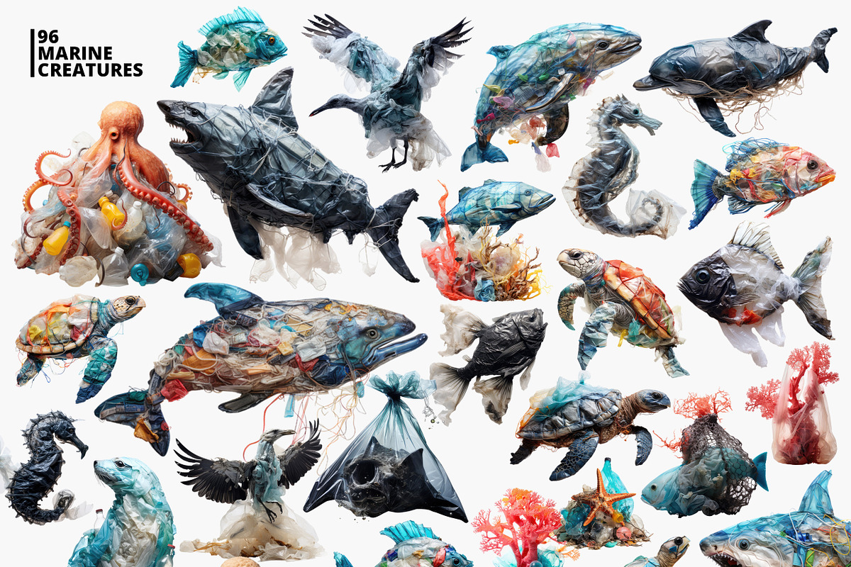 Ocean’s Cry. Save the ocean set, an Object Graphic by AnMark (Photo 6 of 14)