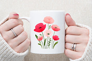 Watercolor Vintage Floral Clipart Se, an Illustration by Sublimation Artist (Thumbnail 5 of 6)