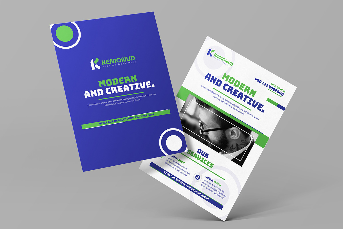 Corporate Flyer Template, a Flyer Template by MightyDesign (Photo 1 of 7)