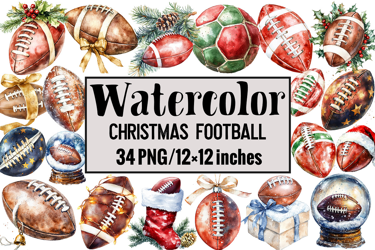 Christmas Football, an Illustration by Design Market (Photo 1 of 3)