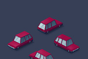 Low Poly 2D Cars, an Object Graphic by Zomorsky (Thumbnail 9 of 16)