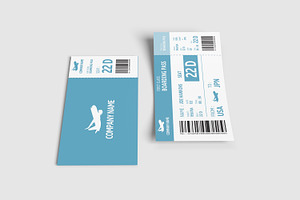 Ticket Mockup Isolated