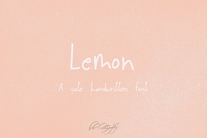 Lemon - Handmade Sans Serif Font