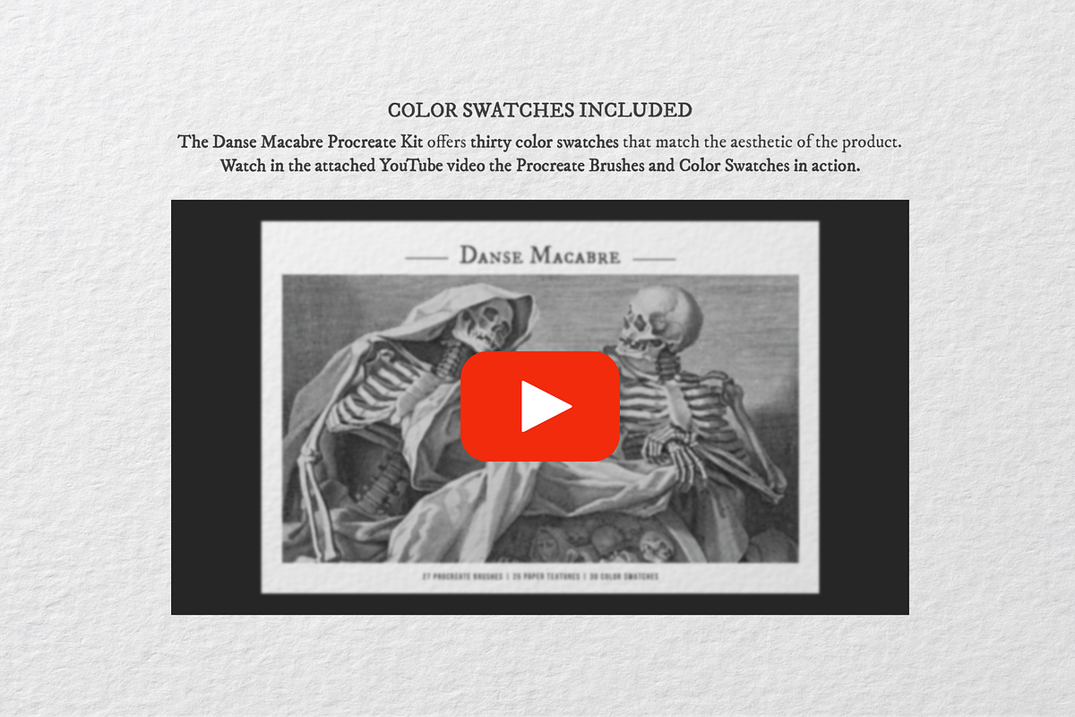 The Danse Macabre Procreate Kit, a Brush Add-On by Digi Life (Photo 9 of 13)