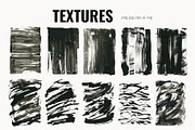 Grunge Ink textures background, a Texture Graphic by Yuliya Derbisheva (Thumbnail 6 of 12)