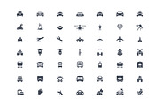 Transportation icons, an Icon by popcic (Thumbnail 3 of 3)