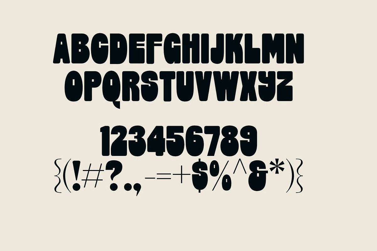 Baghust - Unique Sans Serif Font, a Sans Serif Font by Luna Shop (Photo 2 of 6)