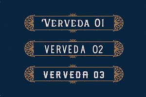 Verveda 3 Fonts With Extras