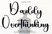 Daddy Overthinking, a Handwritten Font by InermediaSTUDIO (Thumbnail 1 of 8)