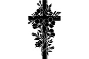 Floral Cross Silhouette, an Object Graphic by Creativeshirt (Thumbnail 15 of 20)