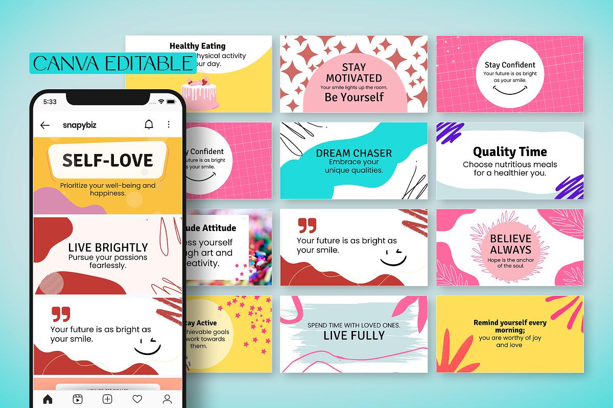 Bright Social Media Template Bundle, a Social Media Template by Snapybiz (Photo 5 of 9)
