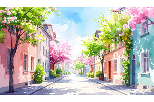 Watercolor depiction of charming, an Architecture Photo by Igor Tichonow