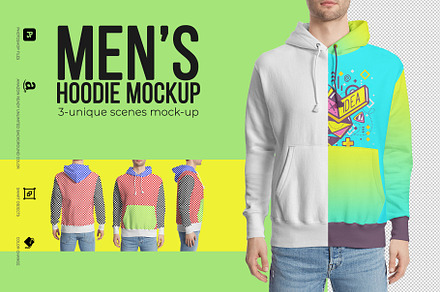 Men's Hoodie Mockup