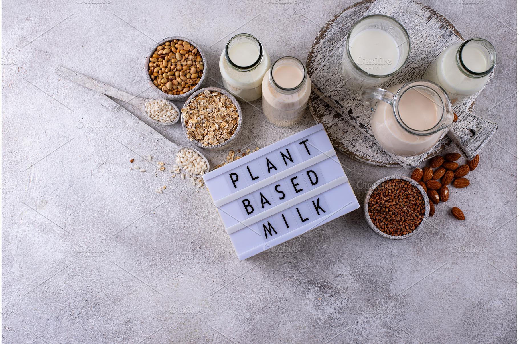 Plant based vegan non dairy, a Food & Drink Photo by Yulia Furman