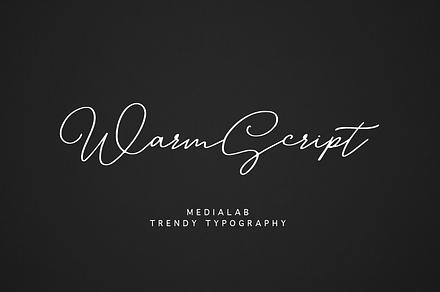 Warm Script handwritten font, a Handwritten Font by supfonts