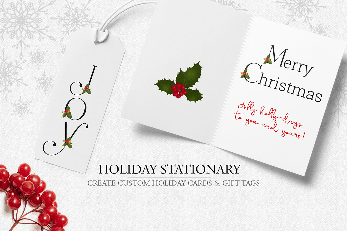 Holiday Alphabet Design Set, a Decorative Illustration by Maggie Stilwell Design (Photo 4 of 10)