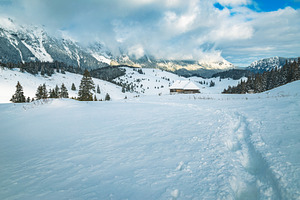 Winter scenery and hiking trail, a Nature Photo by Alpine Dreams