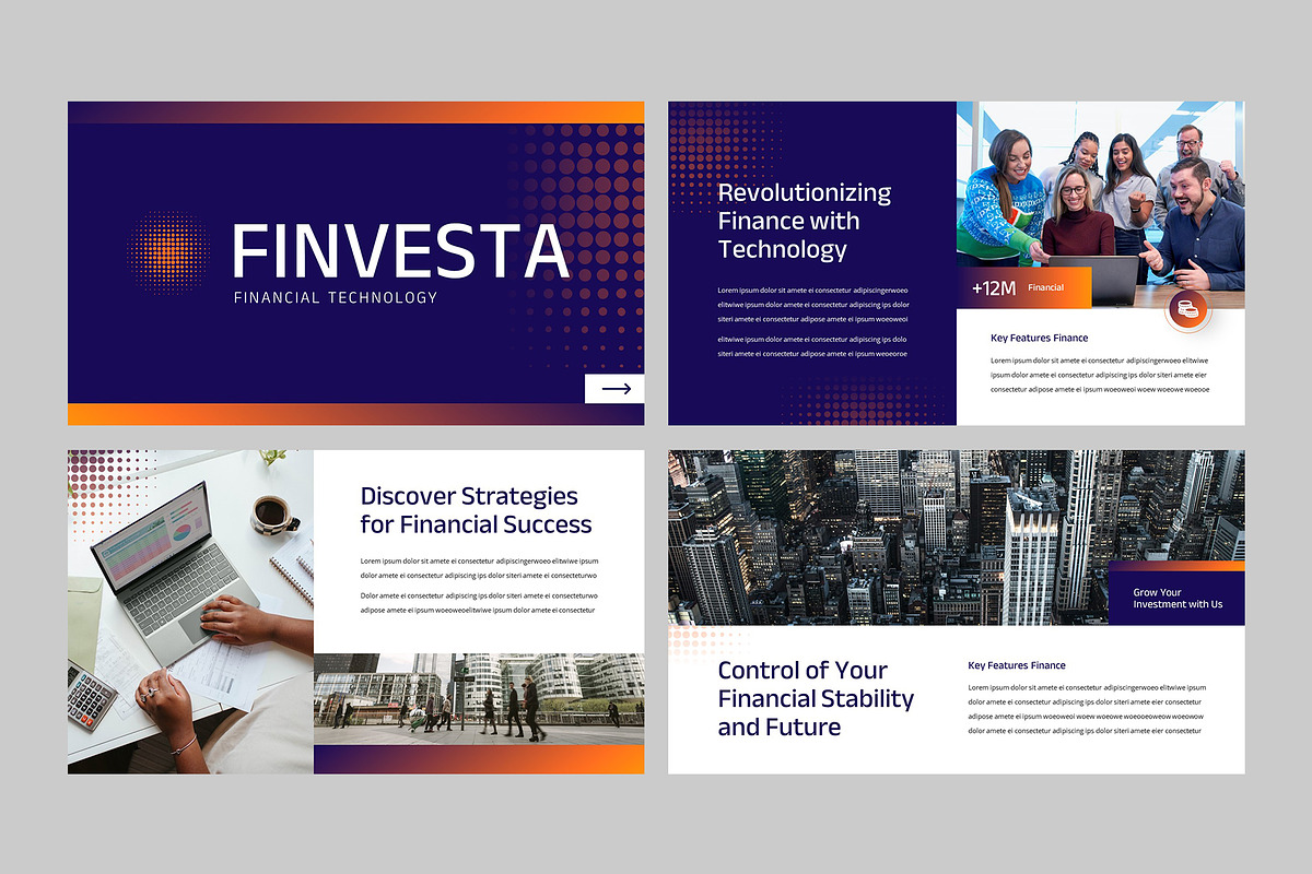 FINVESTA - Finance Technology PPT, a Presentation Template by rgbryand (Photo 2 of 9)