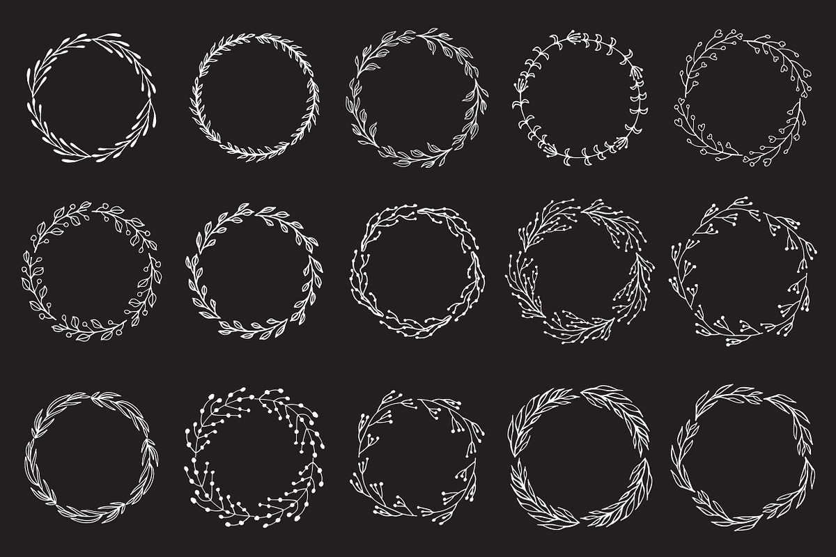 Floral and rustic elements pack, an Object Graphic by mcherevan (Photo 8 of 9)
