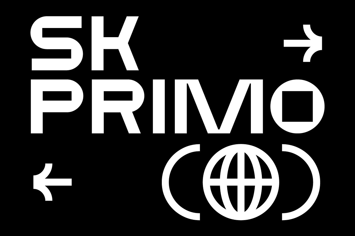 SK Primo — Modern Geometric Font, a Font by Shriftovik Type Foundry (Photo 1 of 10)