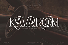 Kavaroom – Retro Slab Serif Font