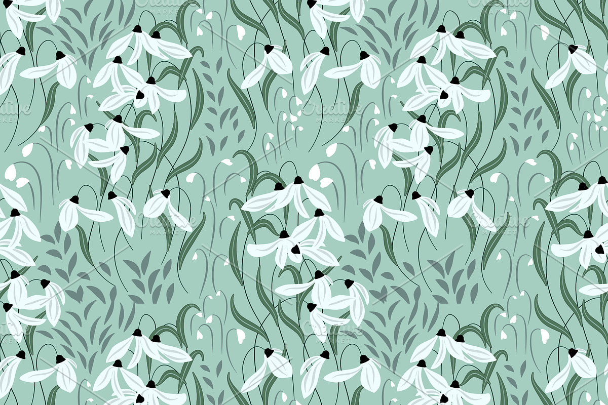 BLOOMING MEADOW Seamless Pattern, a Pattern Graphic by Madebyia (Photo 8 of 9)