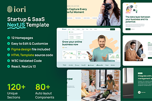 iori - Startup SaaS NextJS Template, a React Template by AliThemes