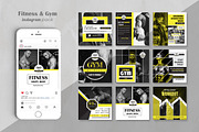Fitness & GYM Instagram Pack, a Social Media Template by ZAAS (Thumbnail 2 of 6)