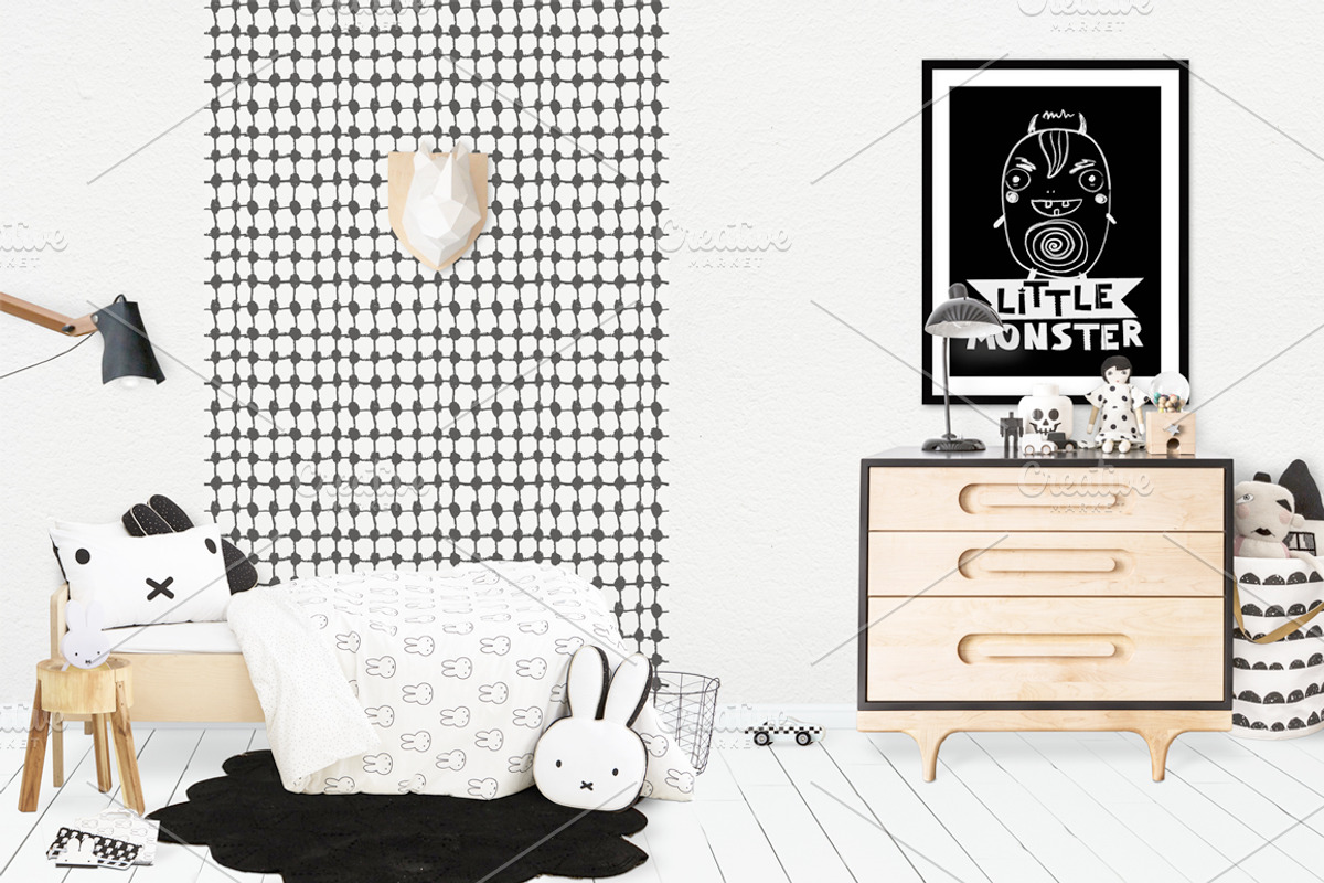 Kids Room Wall/Frame Mock Up 27, a Print Template by Whimsicality (Photo 3 of 6)