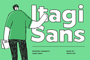 Itagi Sans - Modern Humanist Font, a Sans Serif Font by Pekotype (Thumbnail 1 of 9)