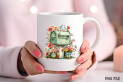 Whimsical Spring Mailbox Clipart, an Illustration by Craft Nest (Thumbnail 8 of 11)
