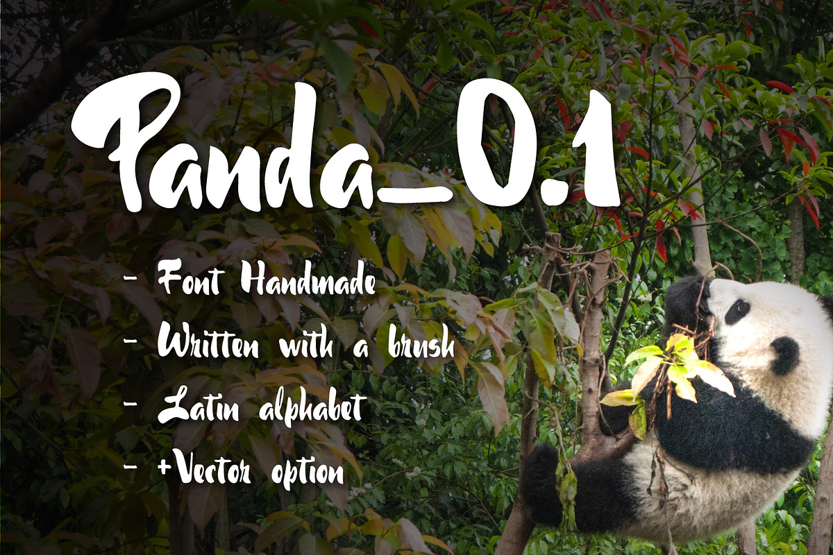 60% discount Panda0.1 Brush Font