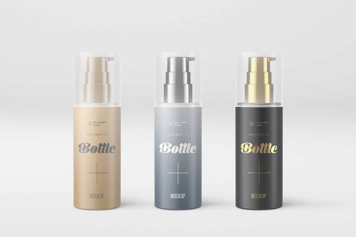 Cosmetic Bottle Mockup #2, a Cups & Container Mockup by Seven Lights (Photo 1 of 9)