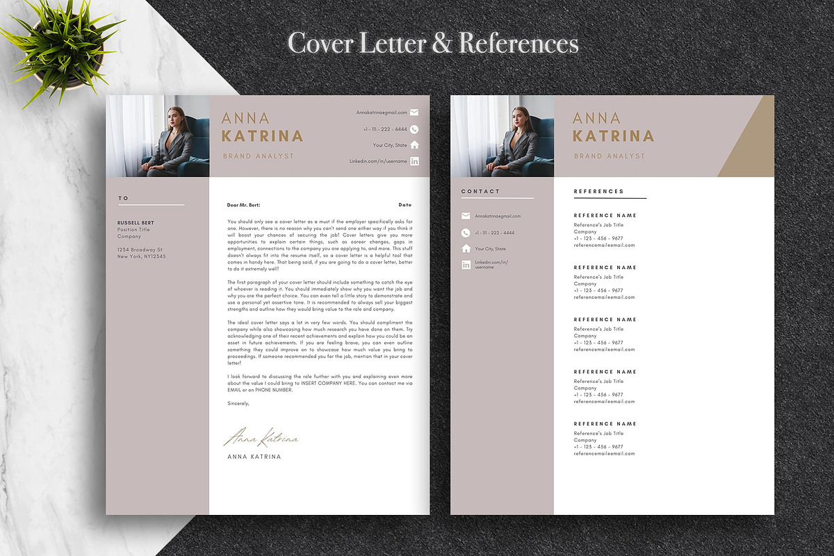 Clean Resume Template Pack | Canva, a Resume Template by Lux Resume (Photo 4 of 9)