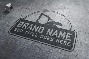Construction Logo. Vector & Mock-Up
