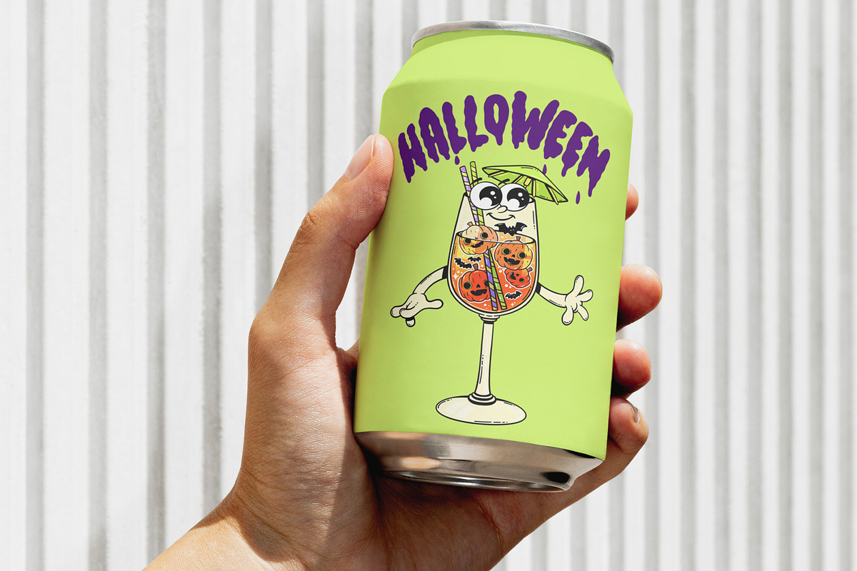 Cute Halloween Cocktail Clipart Set, an Illustration by Alina Sh (Photo 8 of 8)
