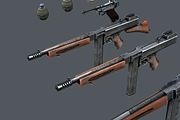 WWII Weapon Pack, an Object 3D Model by Beatheart Creative Studio (Thumbnail 5 of 15)