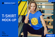 T-Shirt Mock-Up Bundle 2019, a Shirt Mockup by Freeman Studio (Thumbnail 6 of 20)