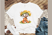 Autumn Animals Clipart, Fall Clipart, an Illustration by Sublimation Artist (Thumbnail 4 of 6)