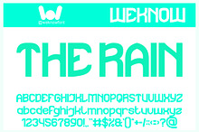 The Rain font