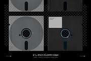 Floppy Disk Mockup Template Bundle, a Product Mockup by PrintPixel (Thumbnail 4 of 28)