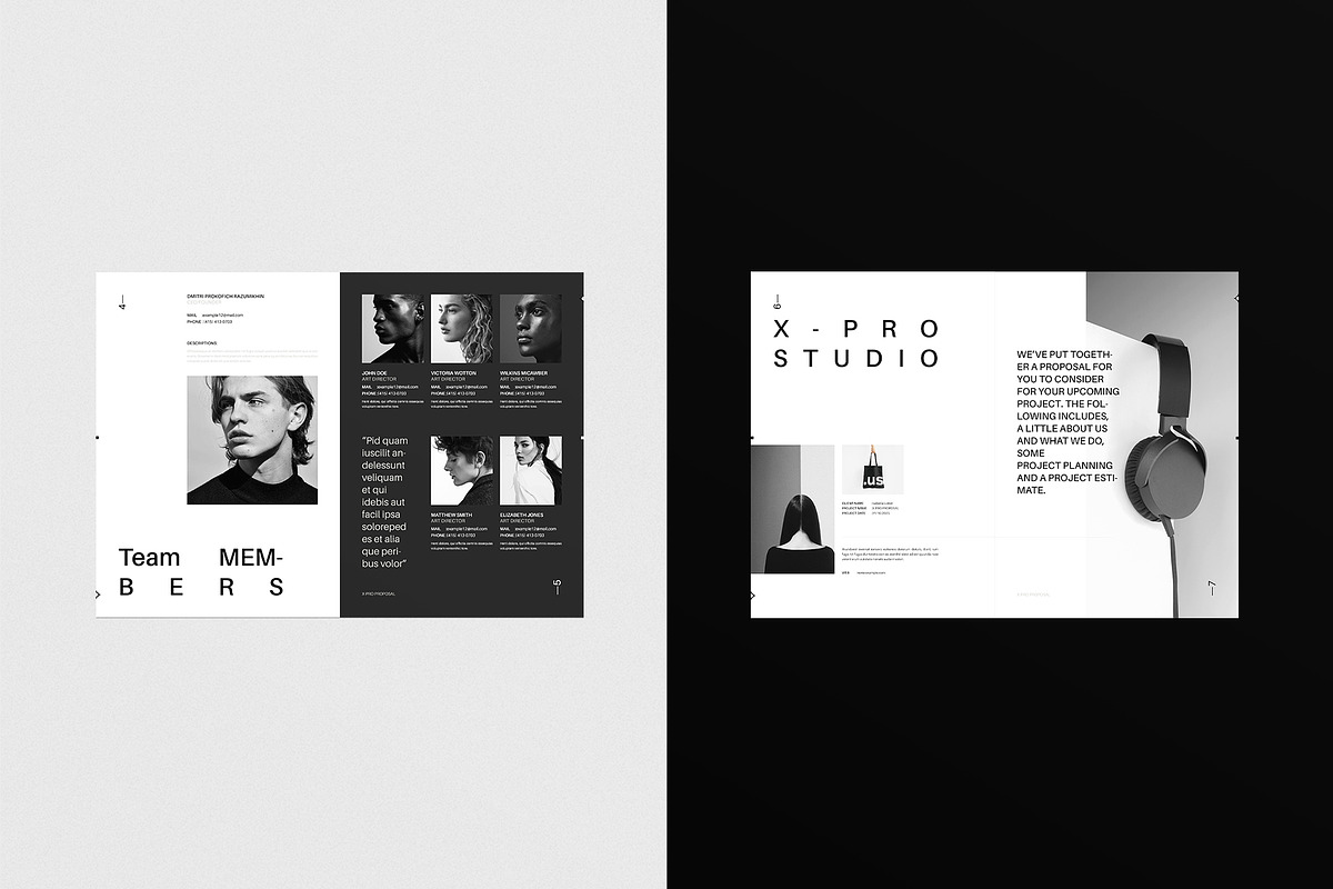 Minimalism Proposal Design Template, a Brochure Template by ArtisanaAura (Photo 4 of 15)