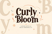 Curly Bloom – Playful Display Font, a Serif Font by Wow Magic (Thumbnail 1 of 6)