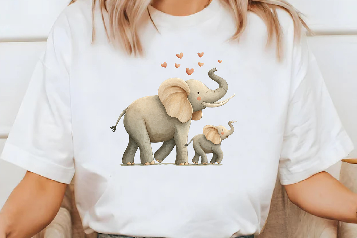 Elephant Mother's Day Elephant Clipa, an Illustration by Designworld (Photo 5 of 7)