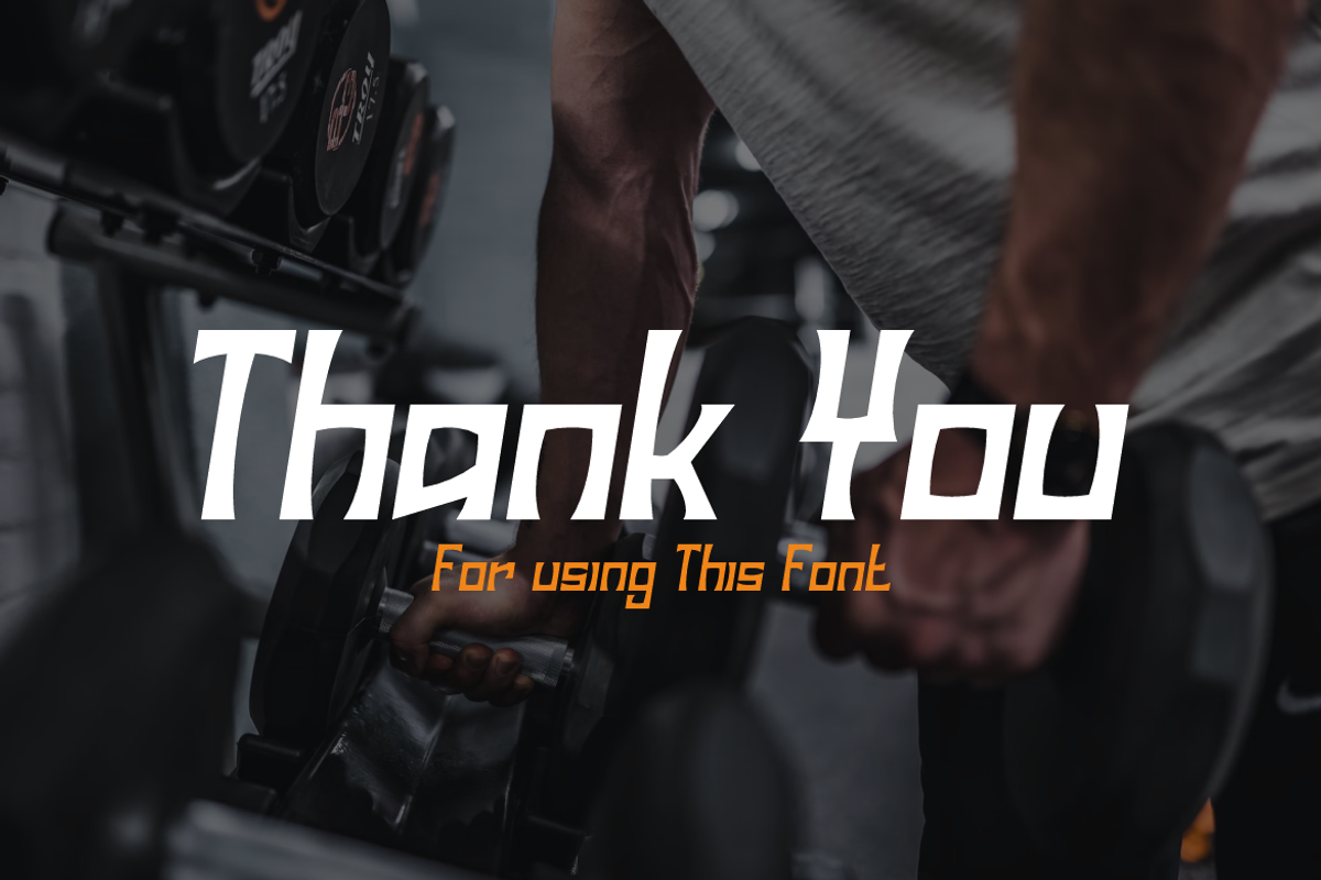 Thunder Legens - Sport Font, a Sans Serif Font by QR Design Studio (Photo 8 of 8)