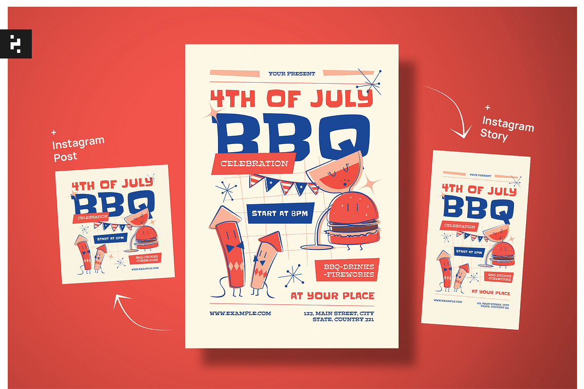 4th of July Celebration Flyer, a Flyer Template by Neermana (Photo 1 of 4)