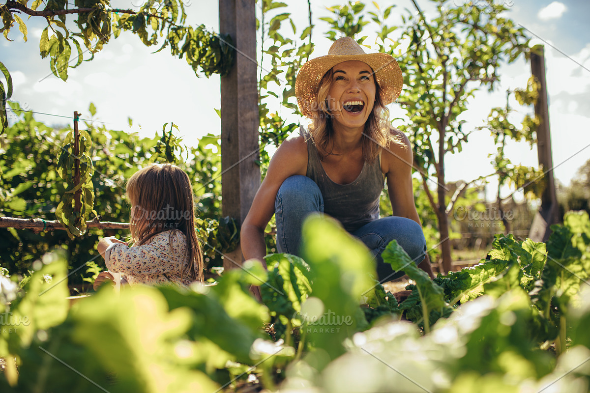 Family working on allotment together, a Person Photo by Jacob Lund (Photo 1 of 4)