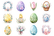 Floral Easter Clipart, an Illustration by Design Market (Thumbnail 3 of 5)