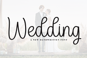 Wedding | Script Font, a Handwritten Font by Scratchones (Thumbnail 1 of 8)